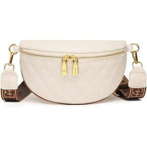Eslcorri Crossbody Sling Bag for Women Leather Fanny Pack Travel Chest Belt Bag